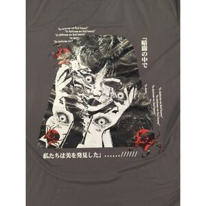 Junji Ito Tomie Japanese Horror‎ T-shirt US Size 2XL Blk Halloween Goth Punk Emo